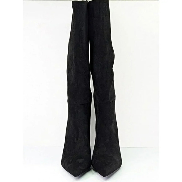 Jeffrey Campbell Women's Katerina Wedge Heel Boots Black Suede Size 10 MSRP $275 - Picture 3 of 11